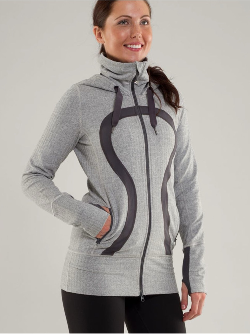 Lululemon Stride Jacket *Brushed
Ghost Heathered Coal Herringbone / Coal